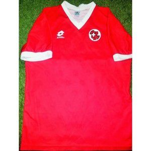 Switzerland Lotto 1994 WORLD CUP Soccer Jersey L